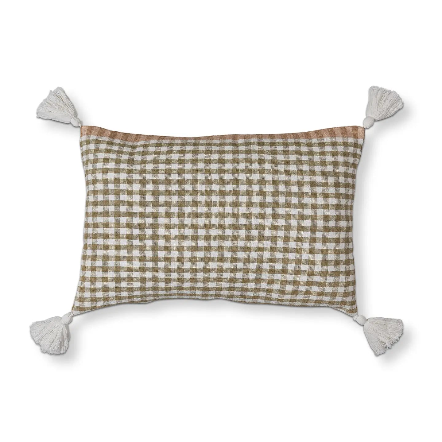 Woven Lumbar Pillow - Taupe