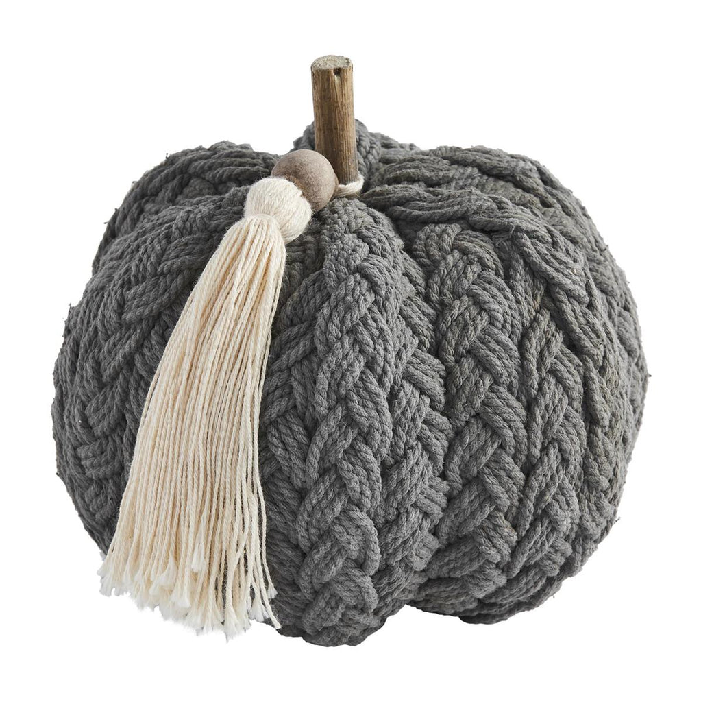 Grey Braided Pumpkin