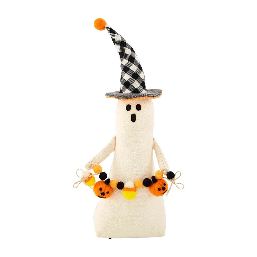 Buffalo Check Hat Ghost Table Sitter