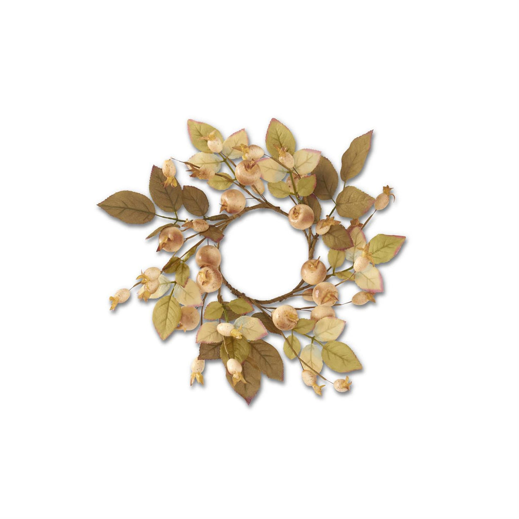 Fall Cream Berry Candle Ring