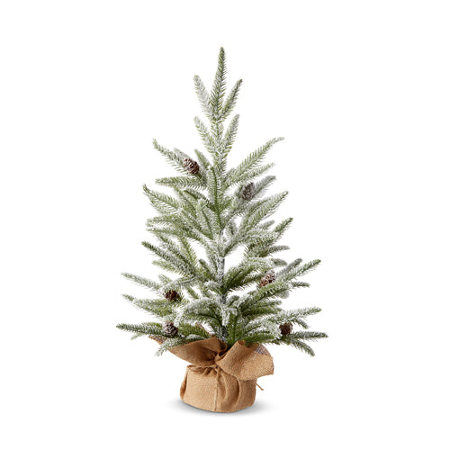 Forest Snowy Tree with Pinecones - Small