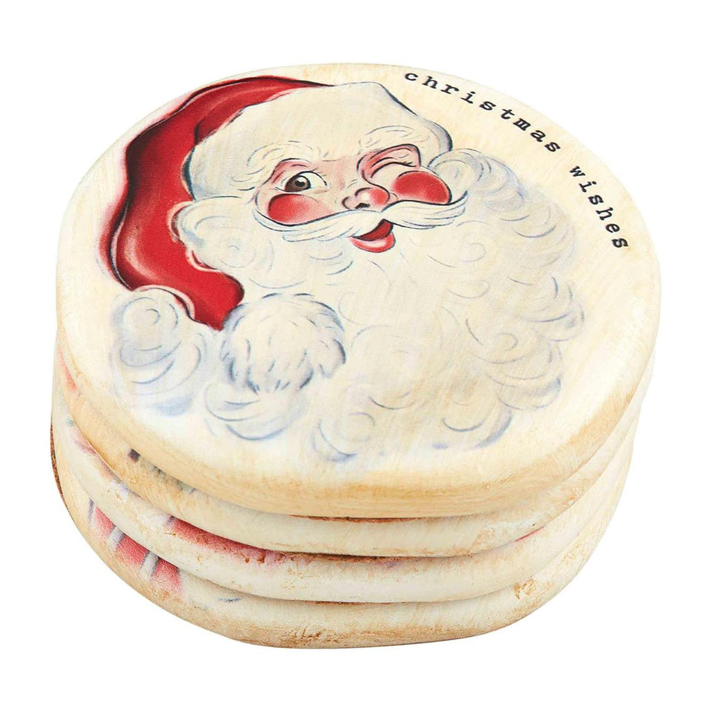 Santa Coaster Set