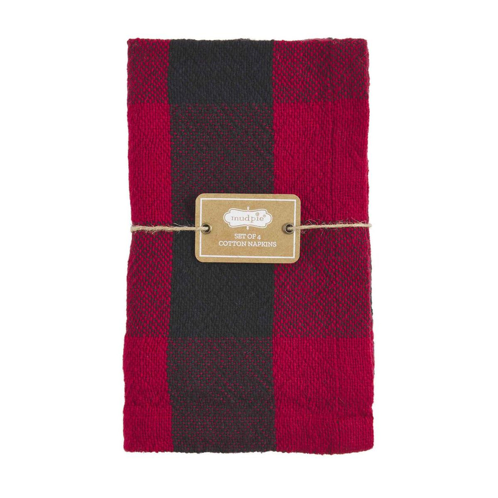 Red Buffalo Check Napkin Set