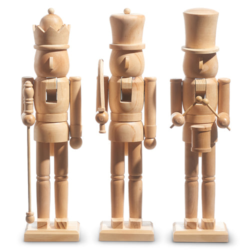 Wood Nutcracker - 3 Styles