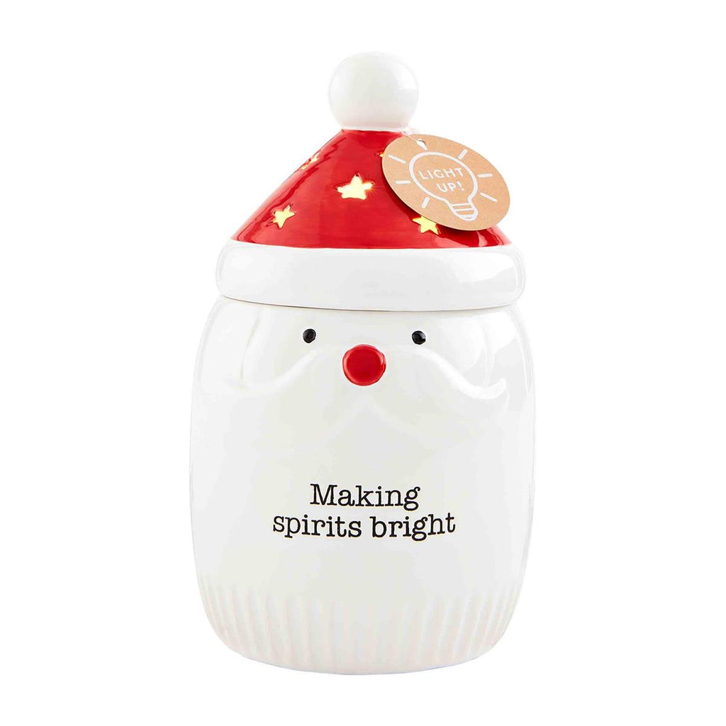 Light Up Santa Canister