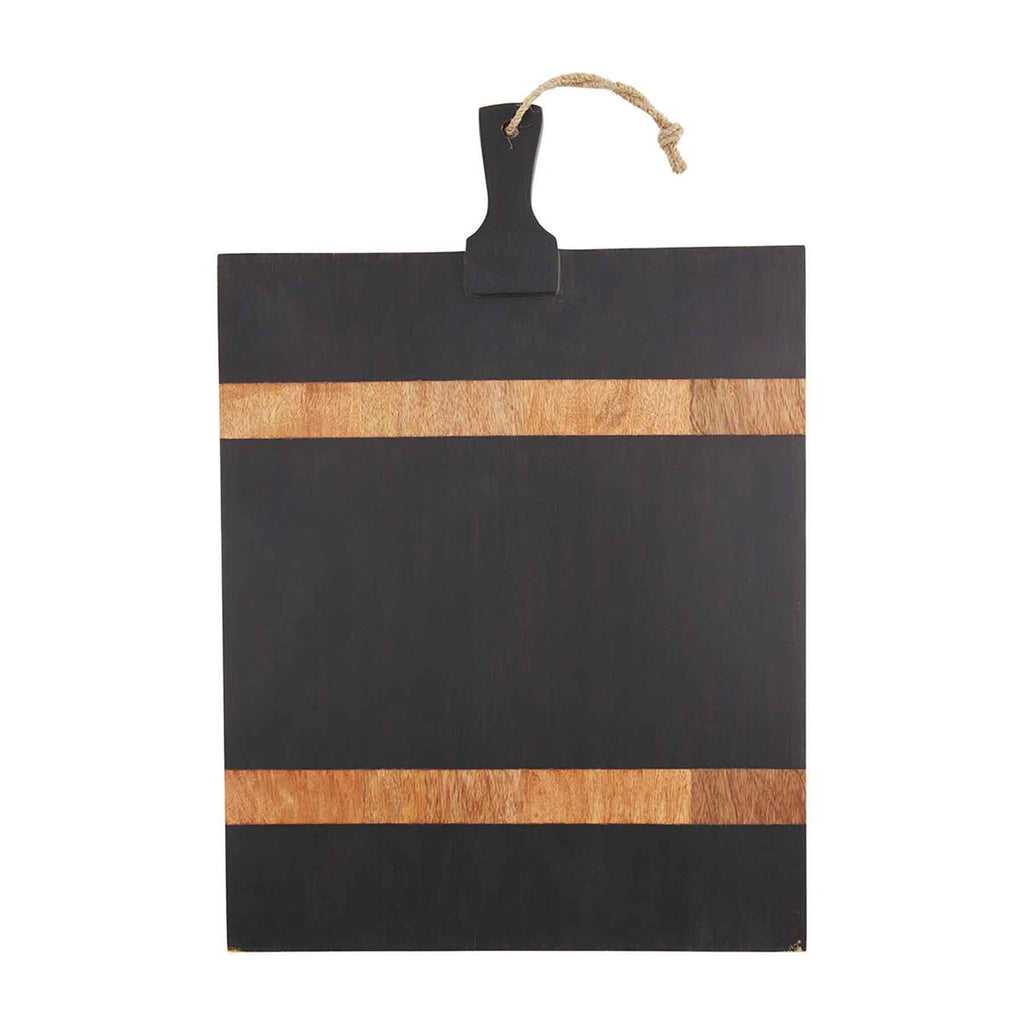 Black with Natural Stripes Paddle Board
