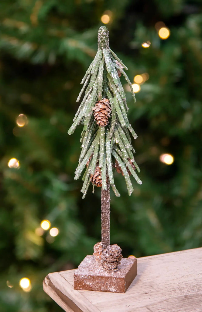 Glittered Pinecone Tree - Medium