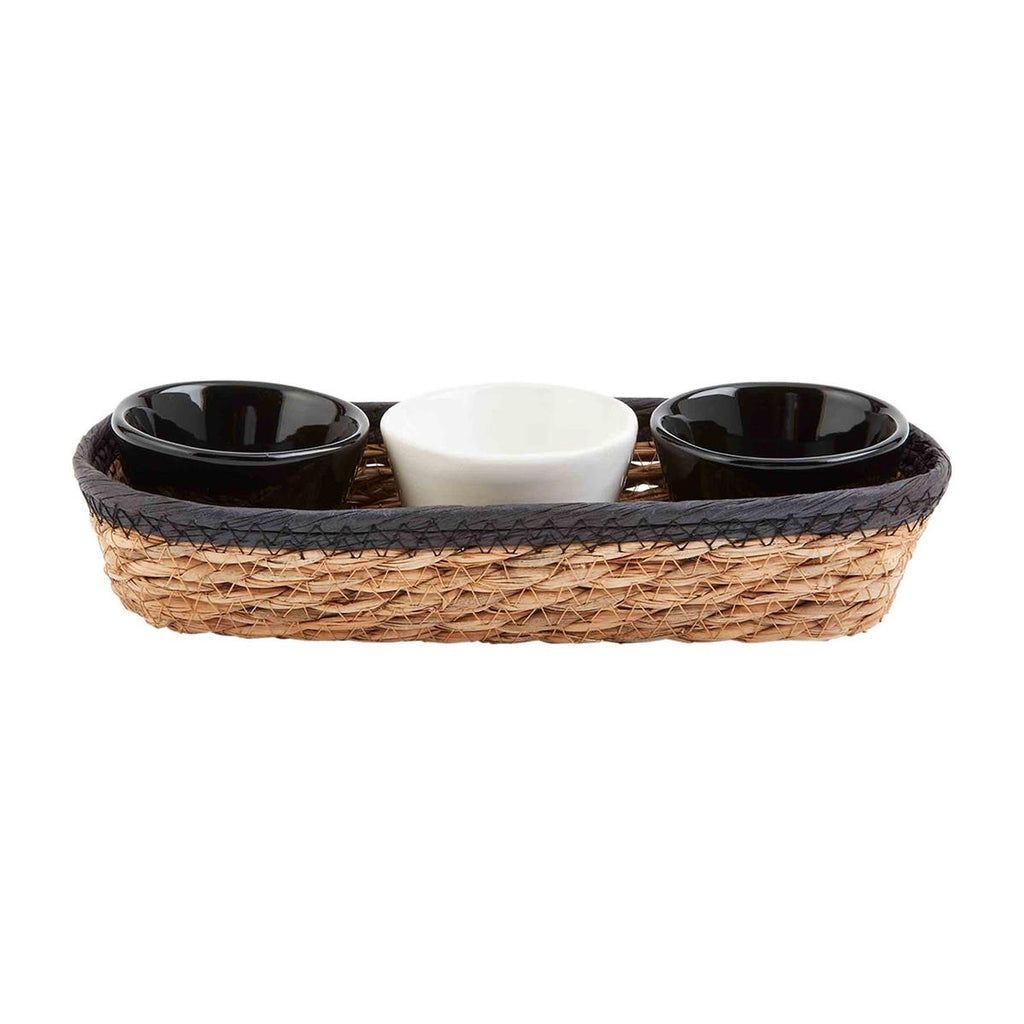 Black and Natural Dip Basket Set