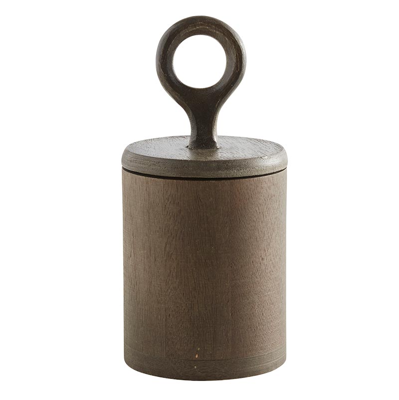 Loop Handle Wood Canister