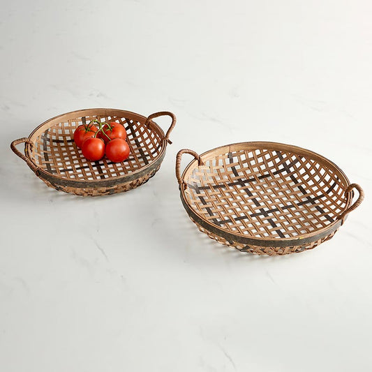 Lattice Basket with Handle - 2 Sizes