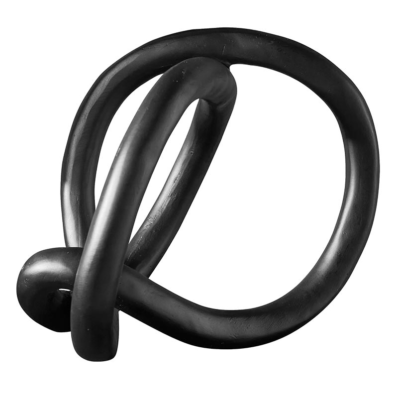 Matte Black Metal Knot