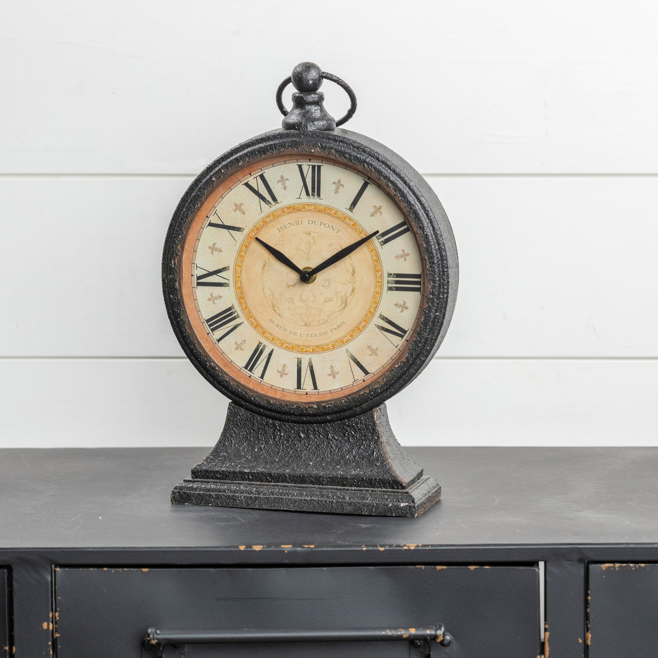Two Tone Metal Mantle Clock