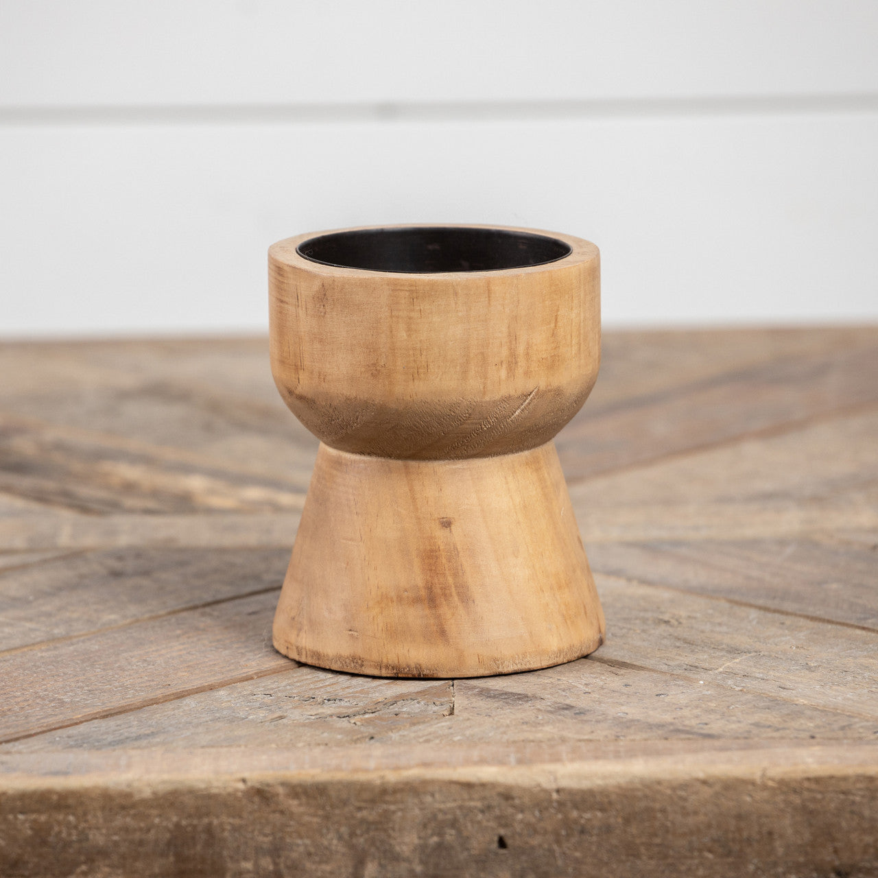 Savannah Wood Candle Holder