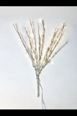 Birch Branch with 60 LED Lights- 20"