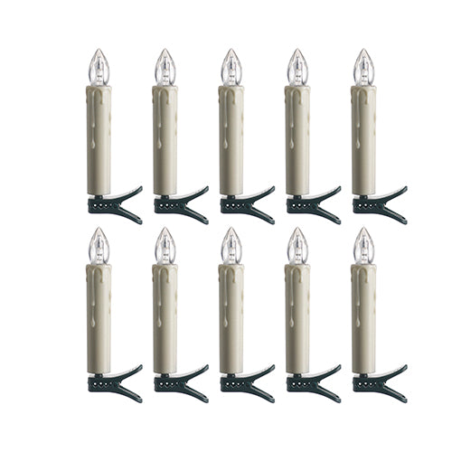Clip on Candles - Set of 10