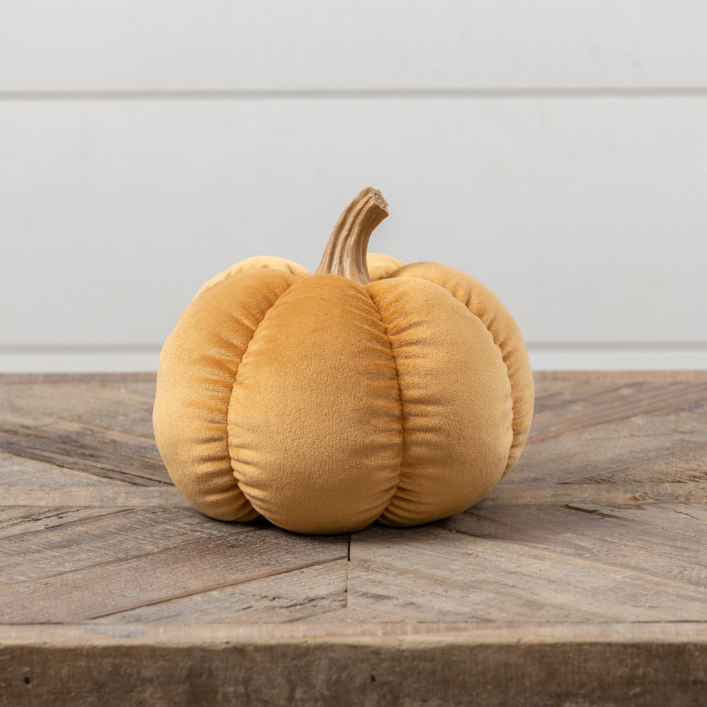 Yellow Fabric Pumpkin