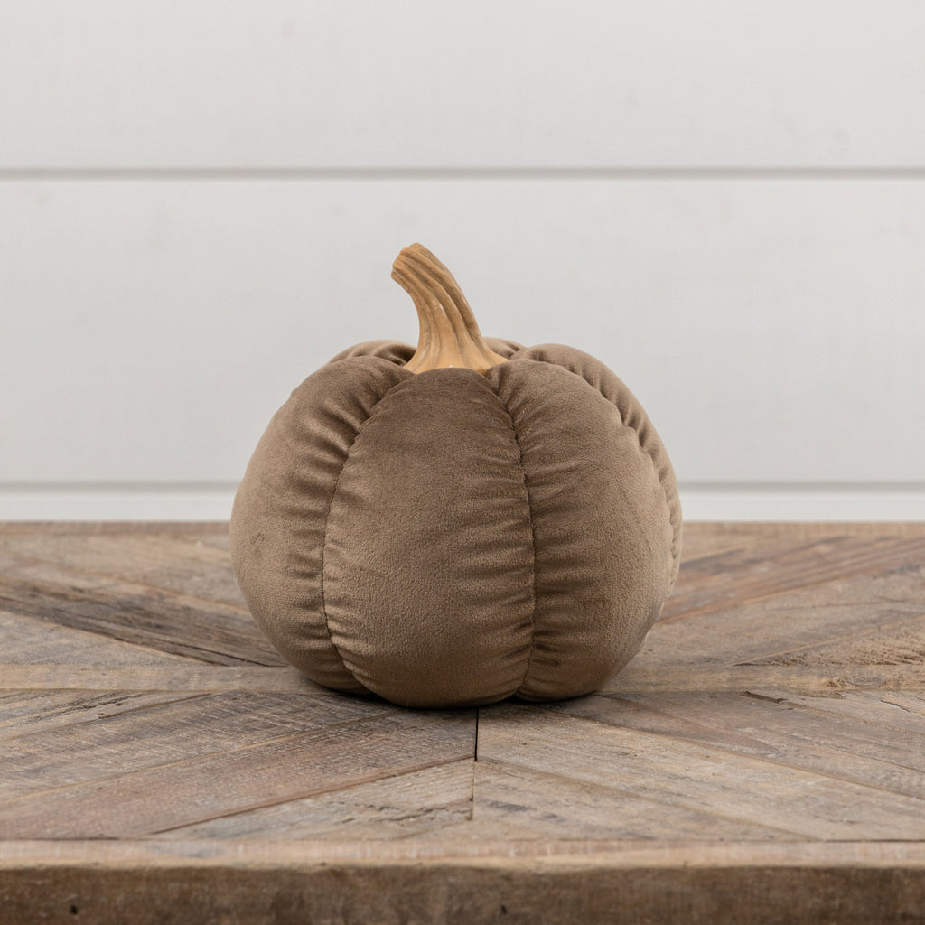 Brown Fabric Pumpkin
