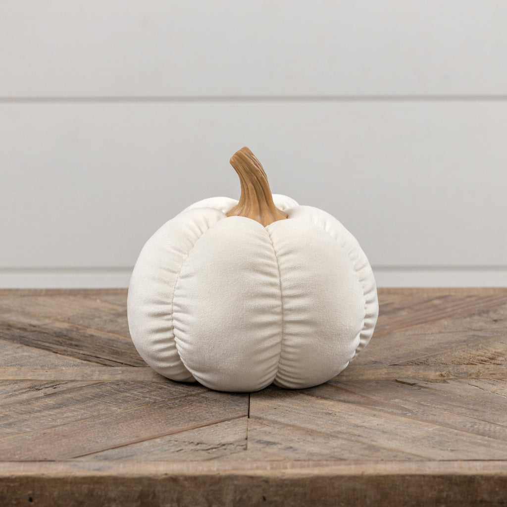 Cream Fabric Pumpkin