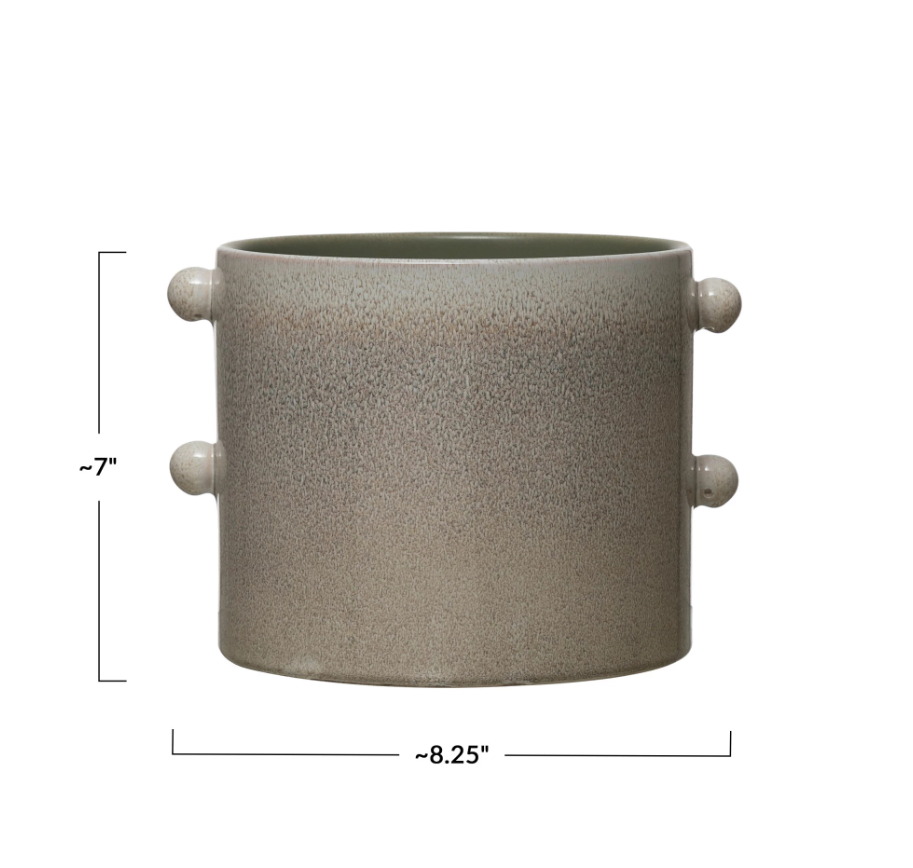 Celia Stoneware Planter with Glaze