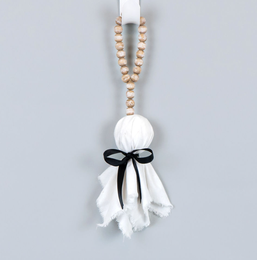 Beaded Ghost Ornament