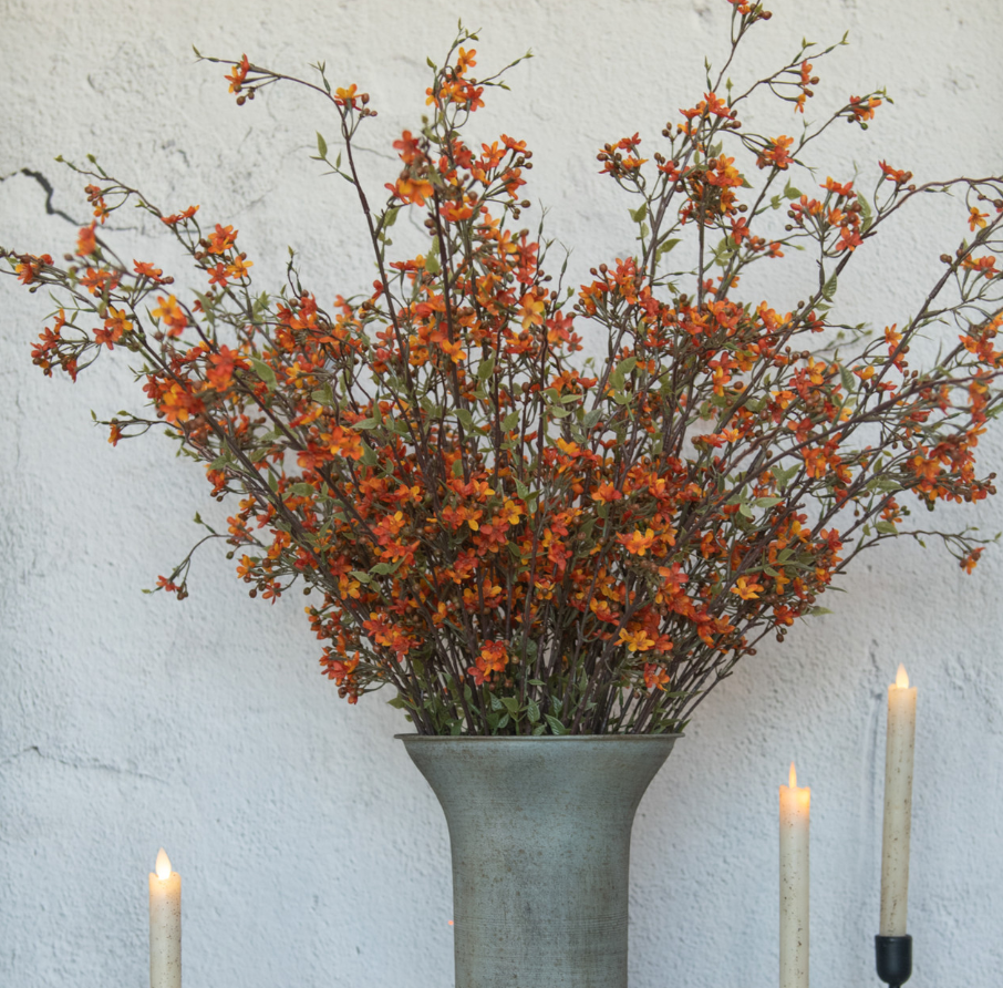 Orange Seeded Blossom Spray