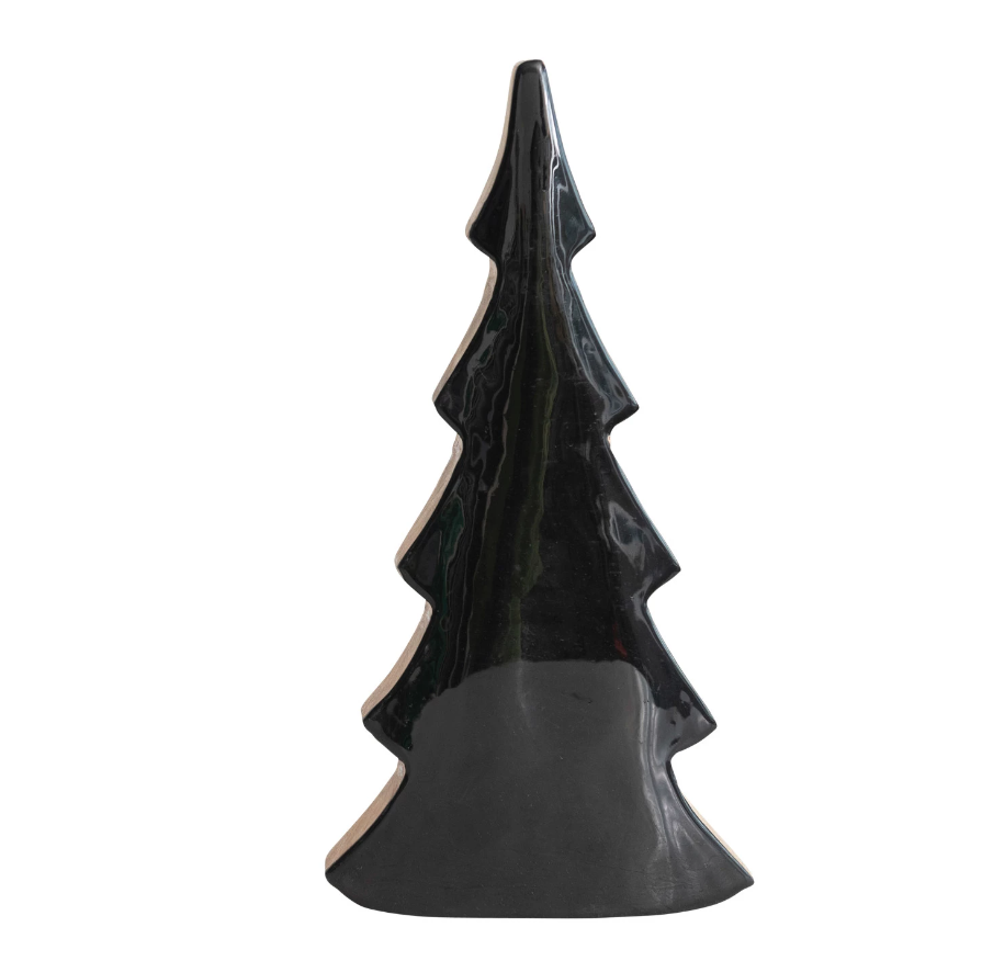 Black Enameled Mango Wood Tree- Large