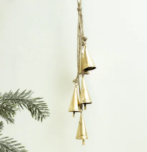 Hanging Cluster Gold Cowbells