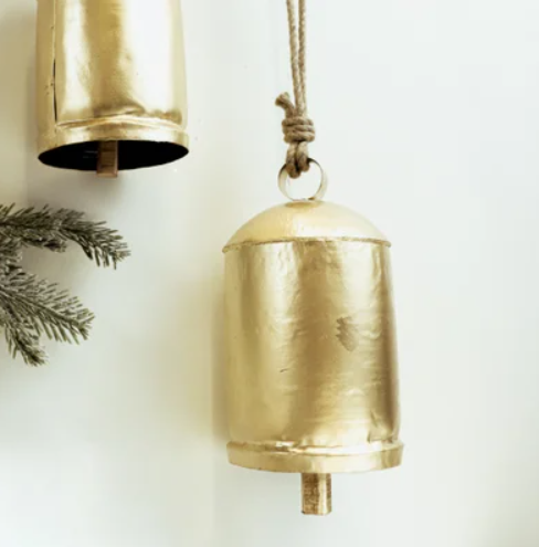 Santa Gold Bell- large