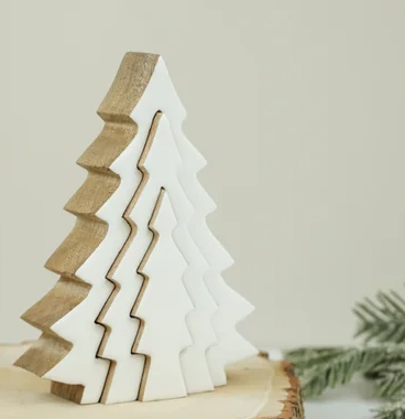 Enamel Tree- 2 White Inner Trees