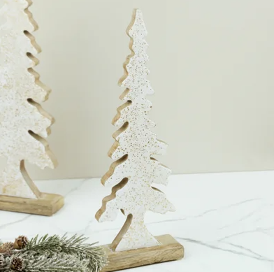 Short Gold Flecked Enamel Tree