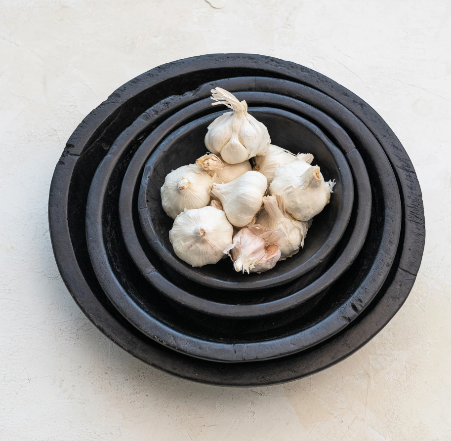Reclaimed Black Wood Bowl