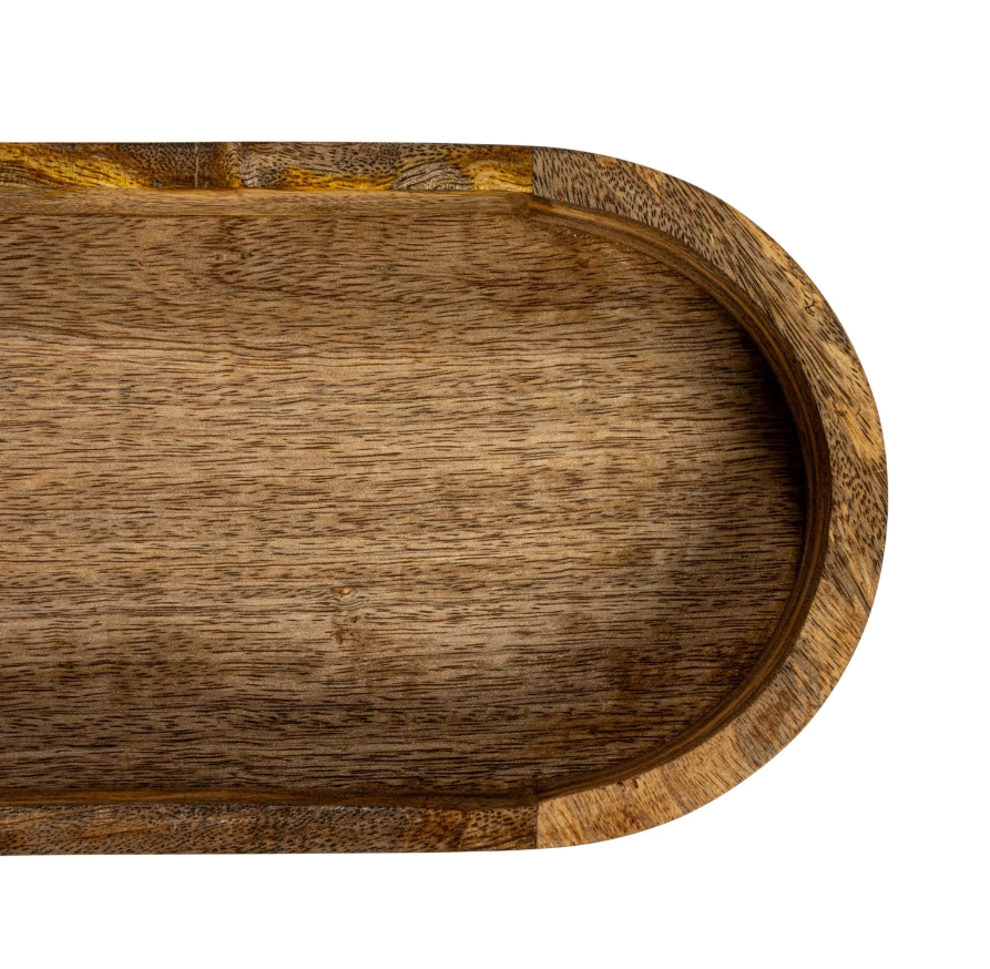 Daphne Mango Wood Footed Tray