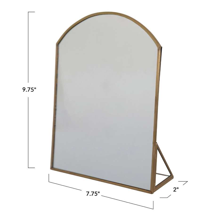 Brass Standing Mirror