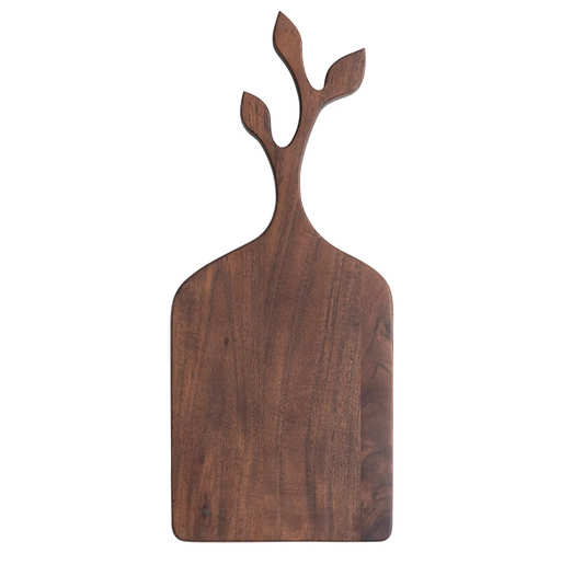 Acacia Wood Cutting Board with Branch Handle- Small