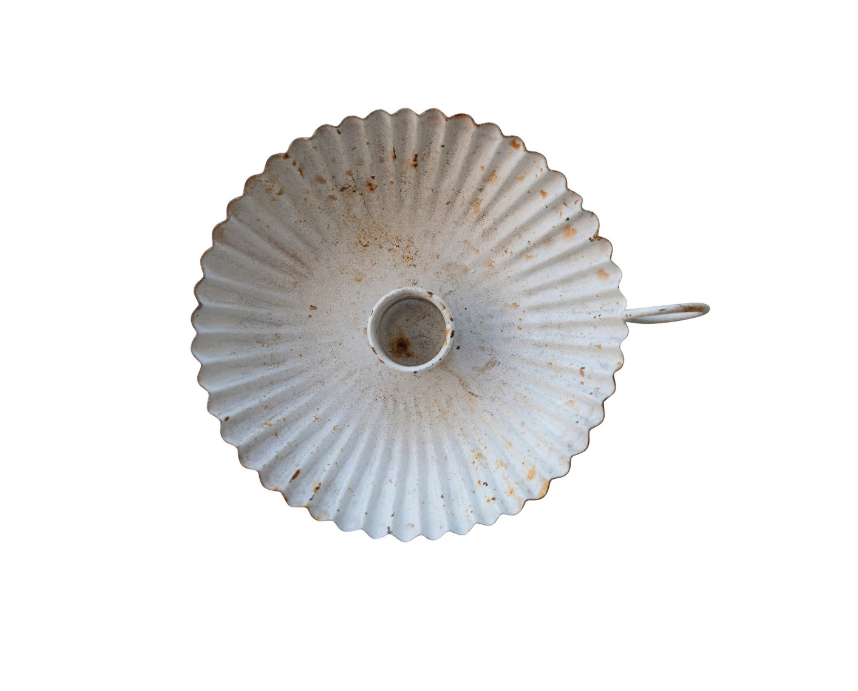 Scalloped Taper Candle Holder