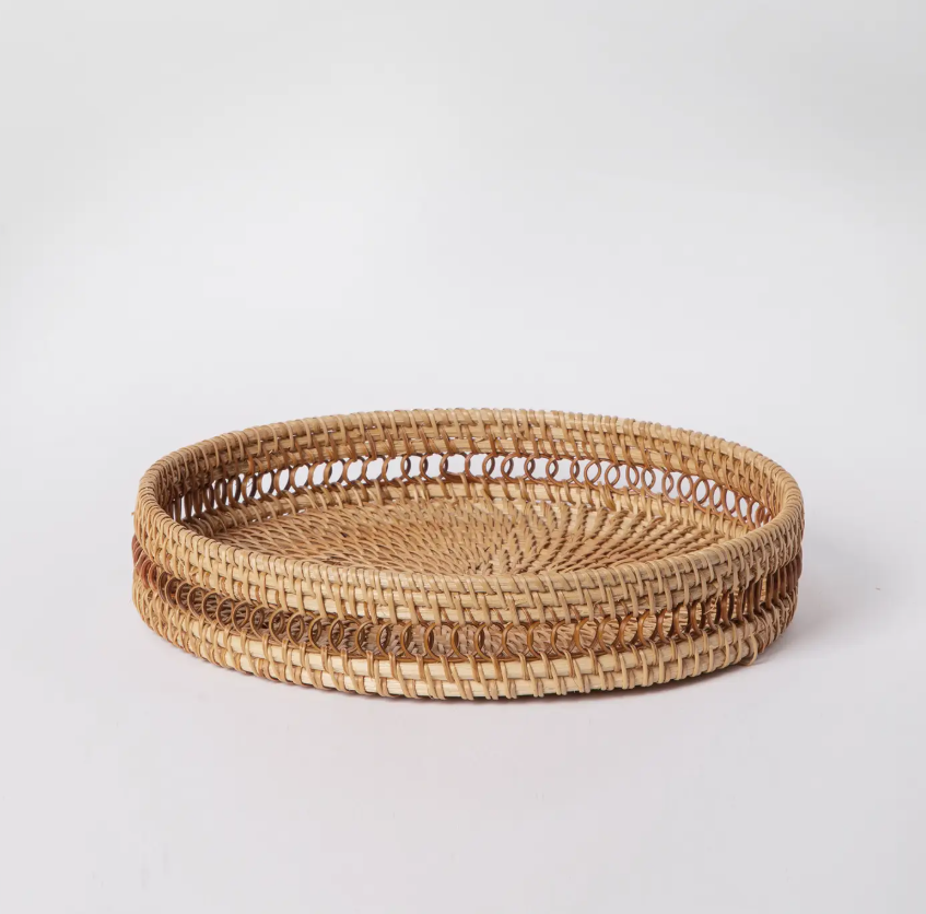 Rattan Round Tray - 2 Sizes