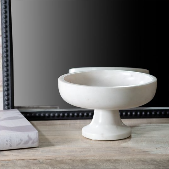 Marble Pedestal Bowl
