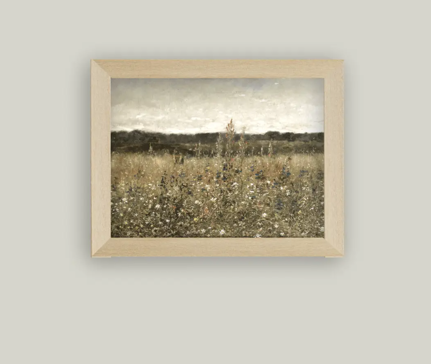 Wildflower Field Framed Art