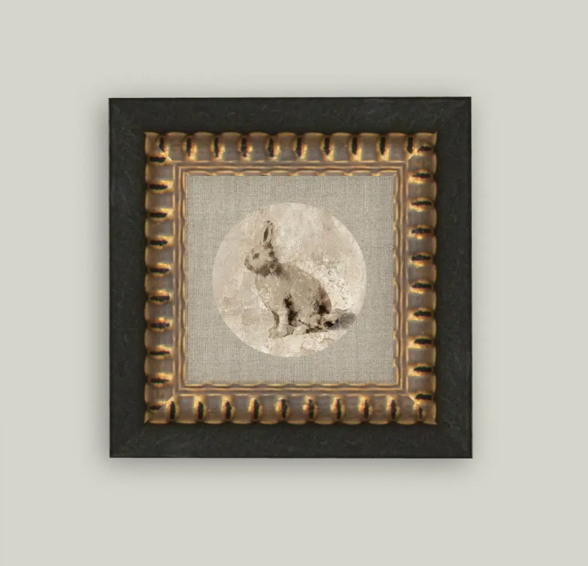 Vintage Bunny Framed Print