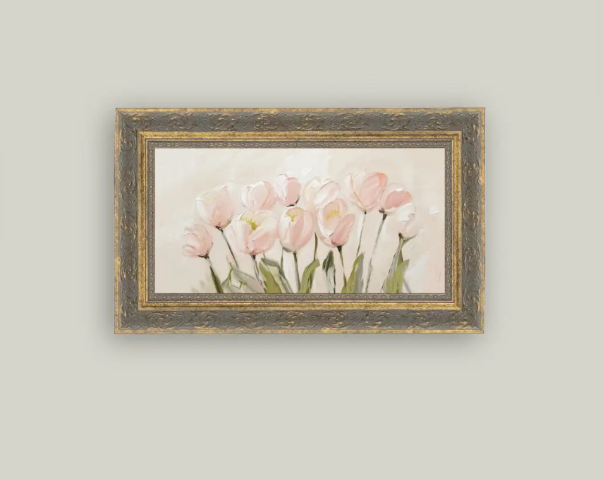 Pink Tulip Framed Art
