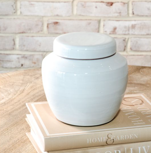 White Ginger Jar