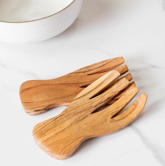 Wood 2 Piece Salad Server Set