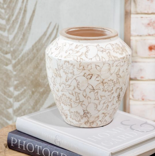 Lizzy Beige Heirloom Vase