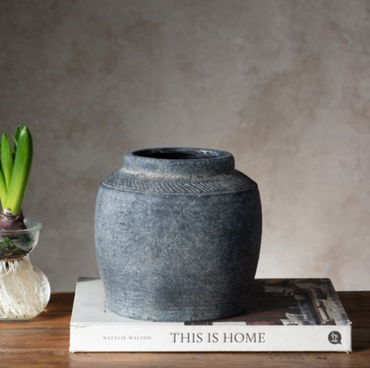 James Charcoal Vase
