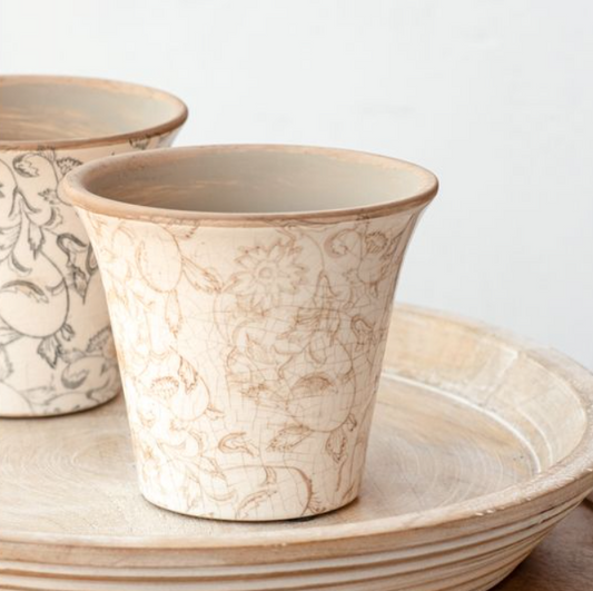 Annette Beige Heirloom Planter