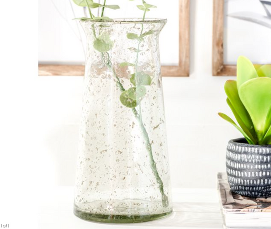 Leo Stonewash Glass Vase