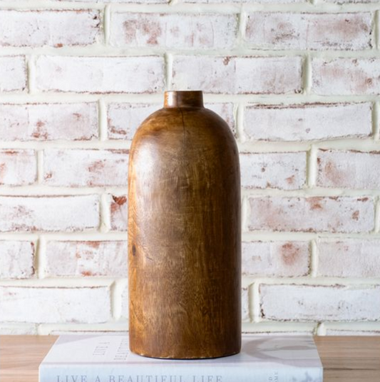 Dana Wood Bottle Vase