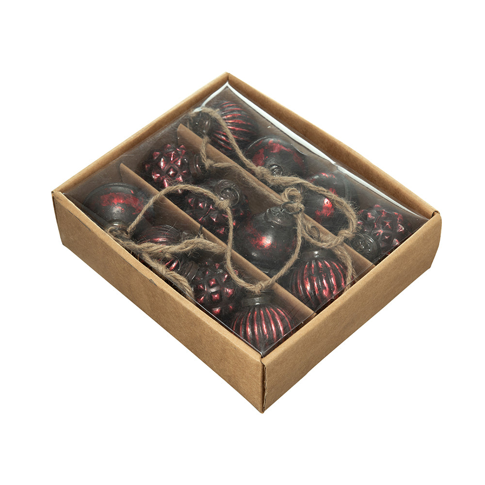 Old World Red Ornament Garland