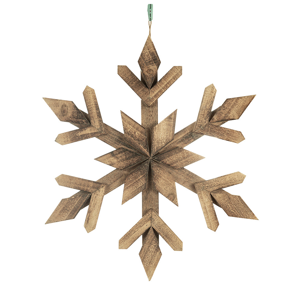 Large Wooden Snowflake
