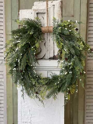 Starry Night Cedar Wreath